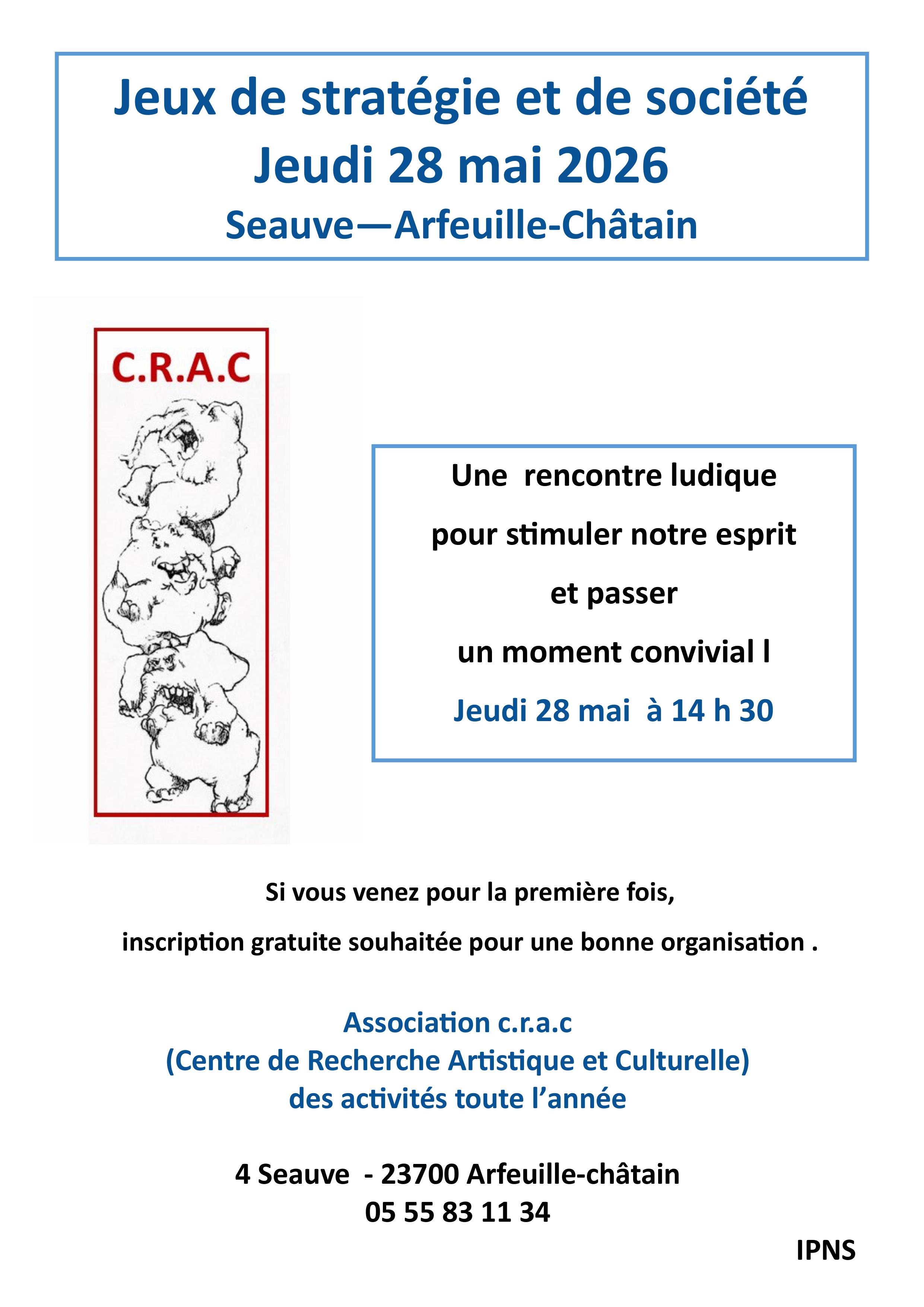 CRAC : Après-midi jeux de stratégie