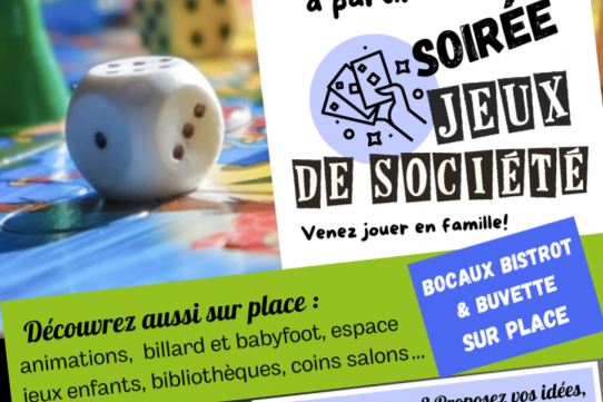 Les samedis à l'écocentre : Soirée jeux — visuel événement