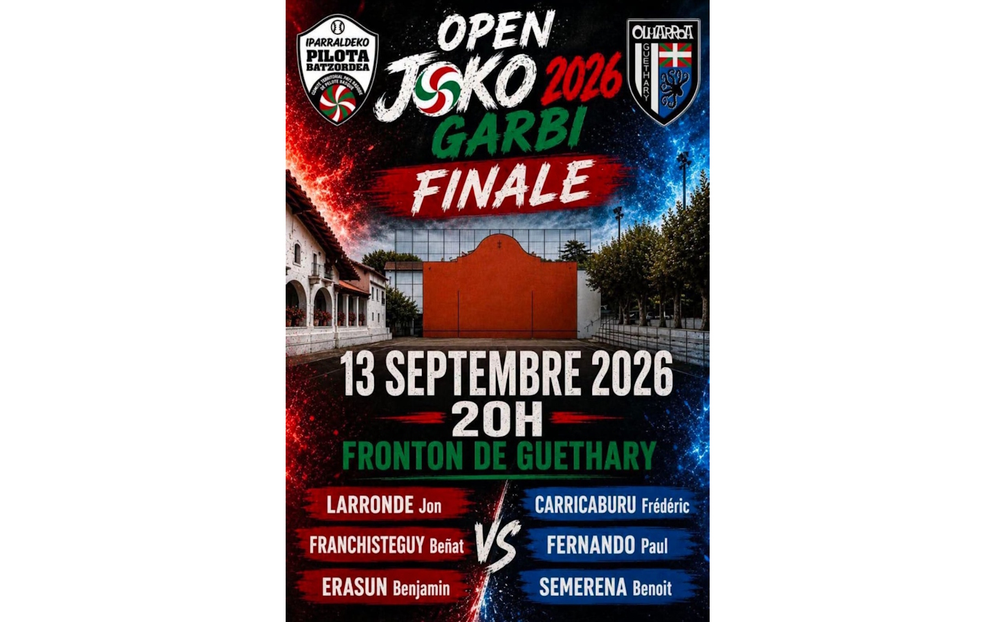 Open Joko Garbi : finale
