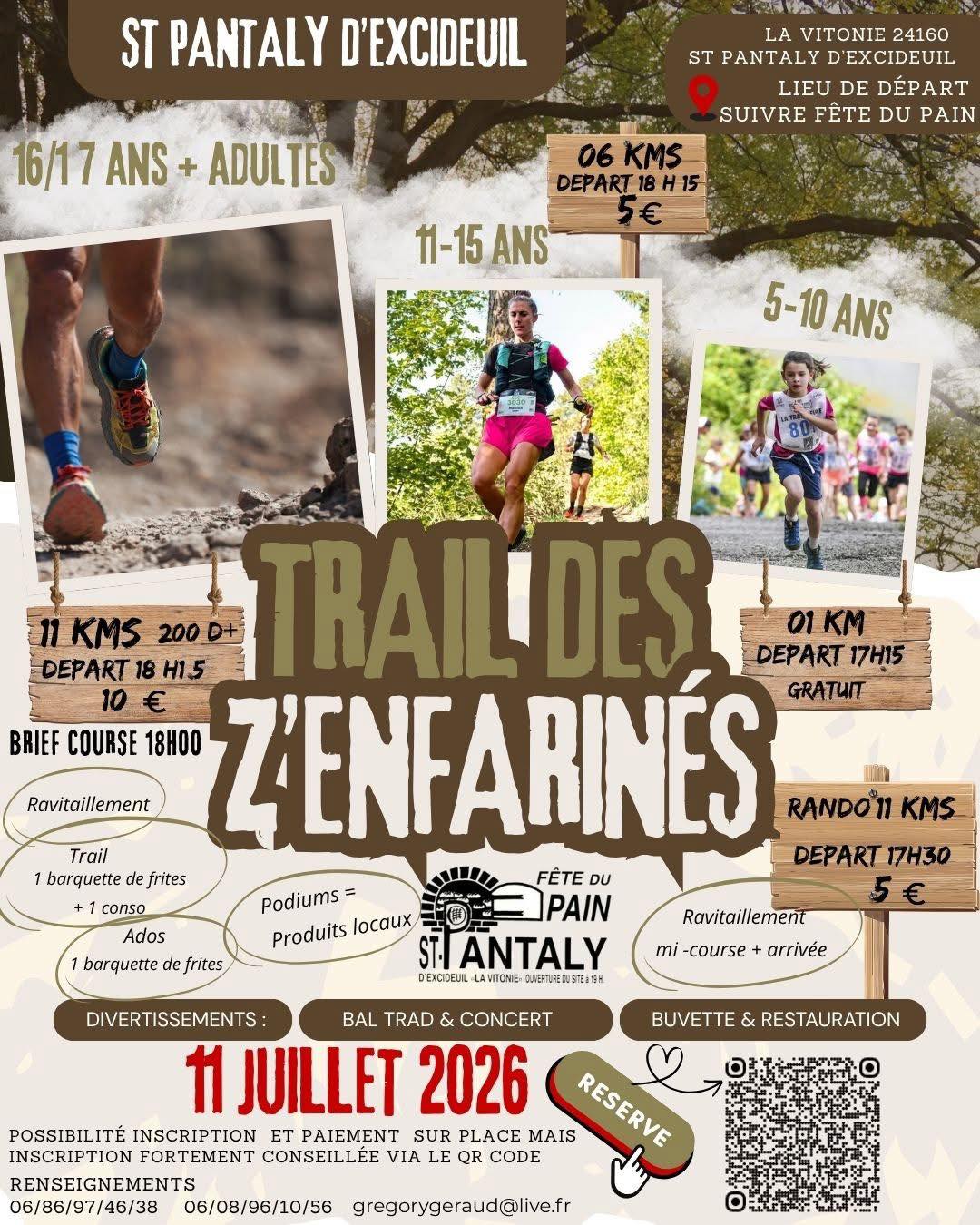 Trail des Z'enfarinés — visuel événement
