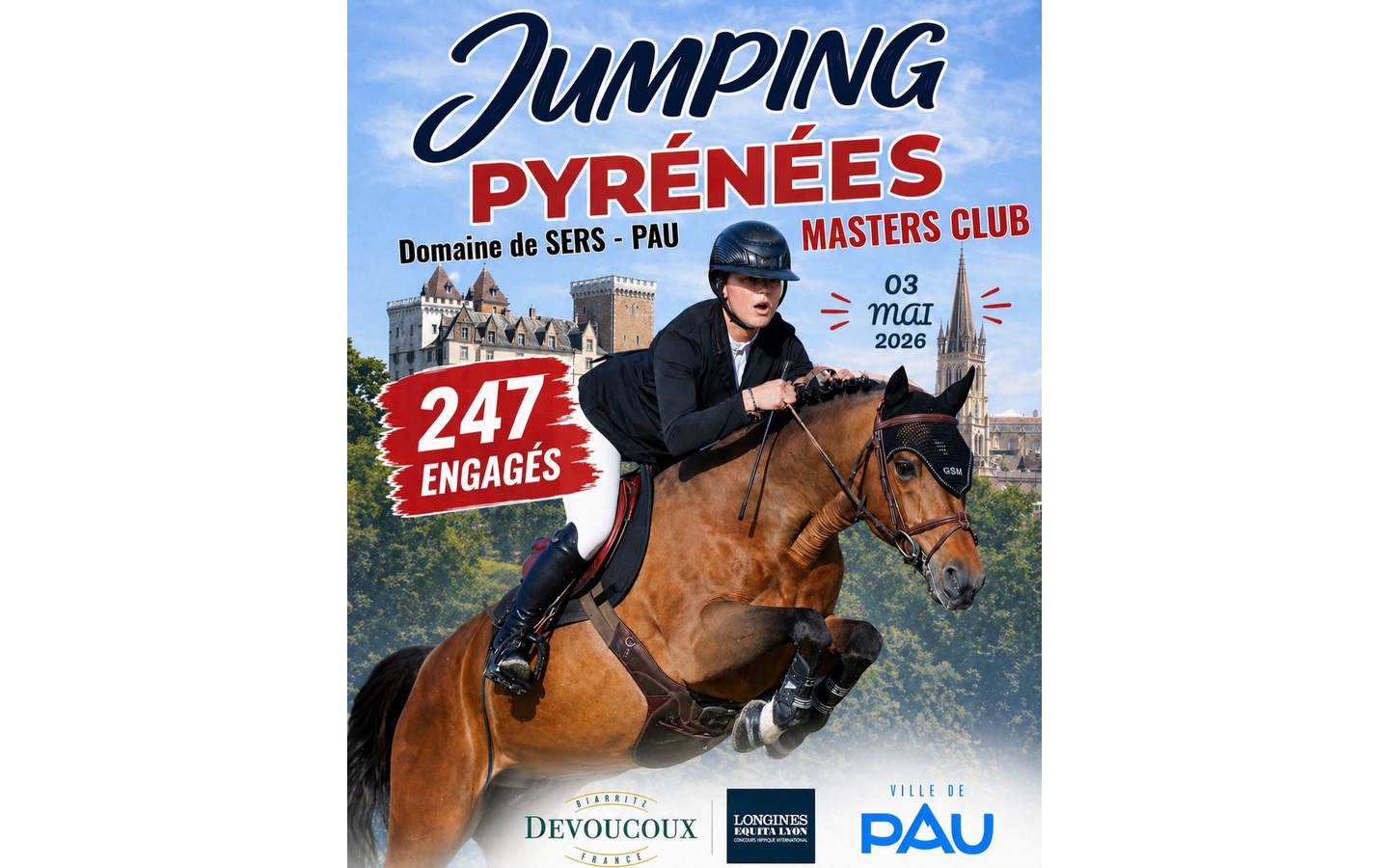 Jumping Pyrénées - Masters club — visuel événement