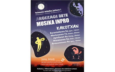 Pleine lune : impro musicale à Kakotxa