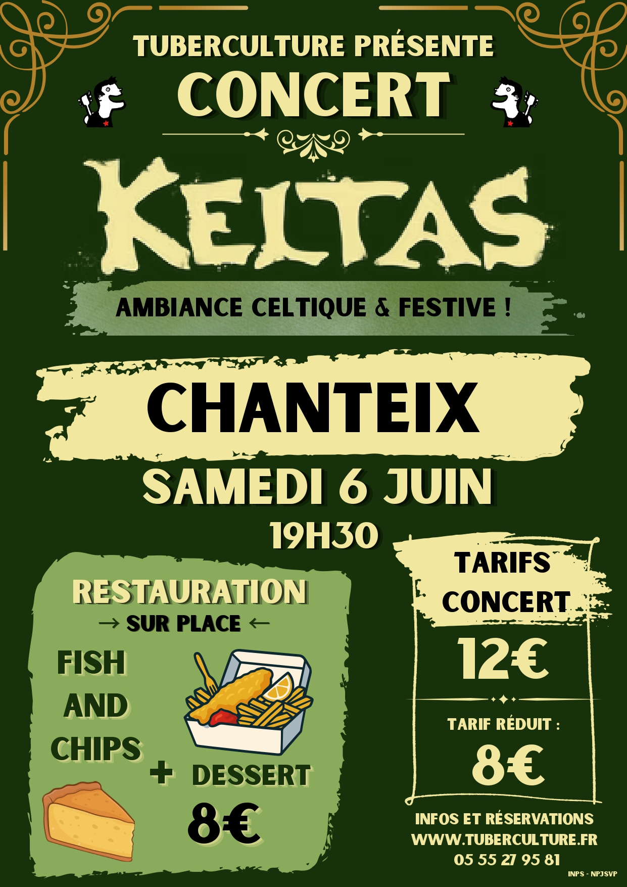 Soirée Irlandaise : Concert Keltas — visuel événement