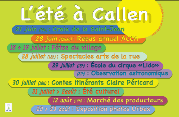 L'été à Callen