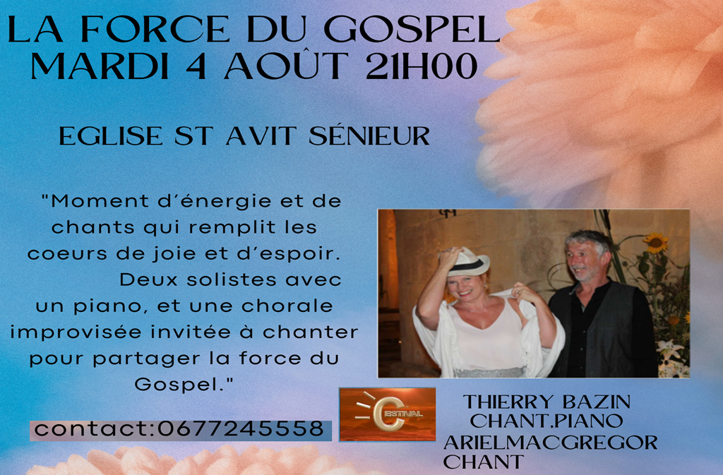Concert - La force du Gospel — visuel événement