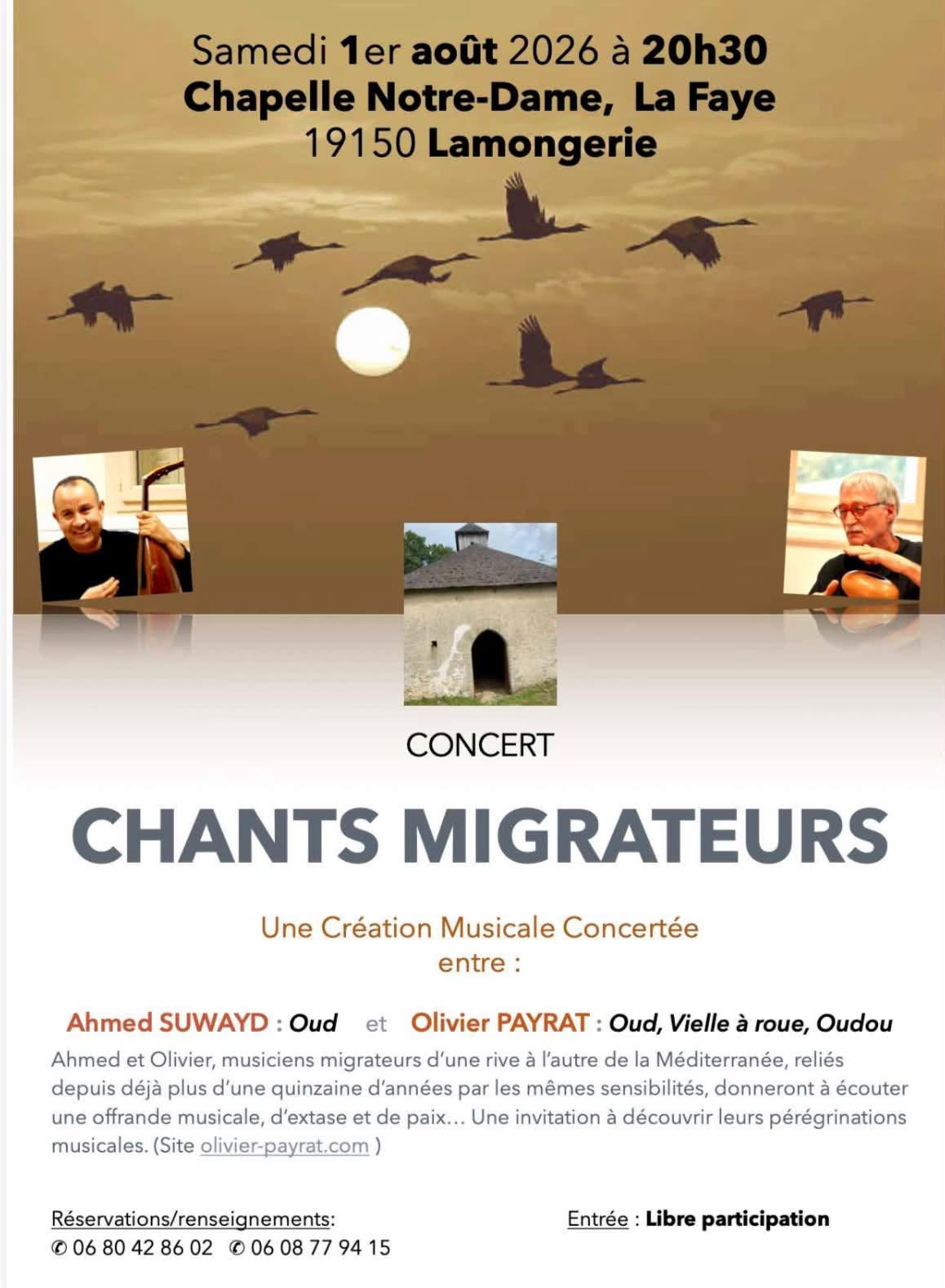 Concert : Chants Migrateurs