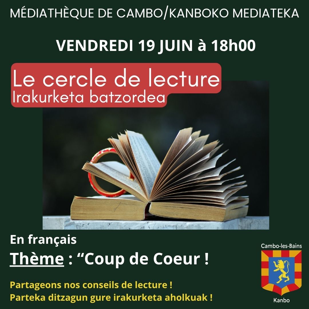 Cercle de lecture sur le thème "Coup de coeur !" — visuel événement