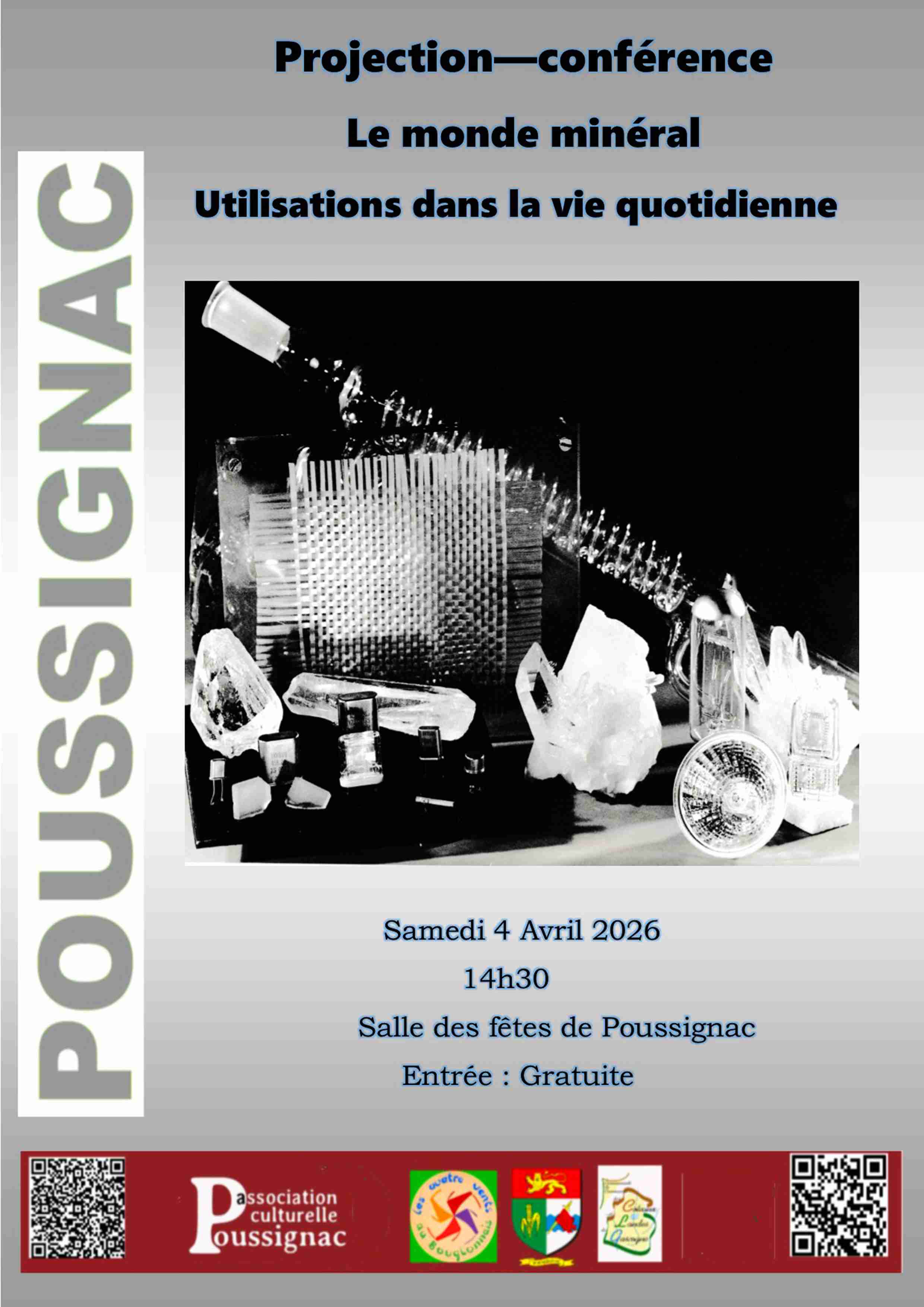Projection-conférence sur le monde minéral
