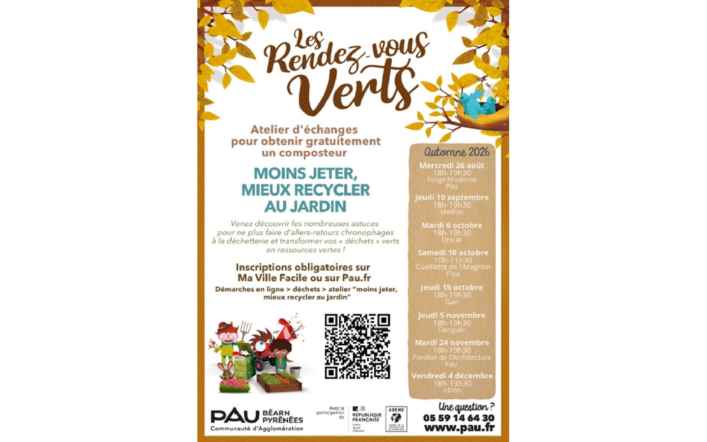 Cultivons Pau + Vert - Atelier moins jeter, mieux recycler au jardin
