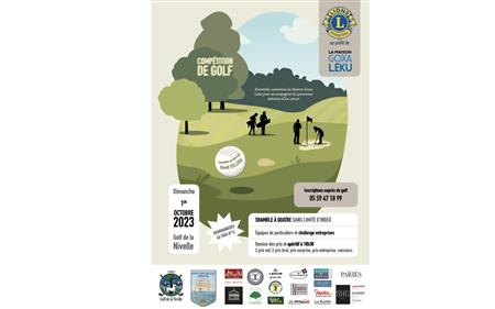 Golf : Prix du Lion's club au profit de Goxa Leku Golf : Prix du Lion's club au profit de Goxa Leku