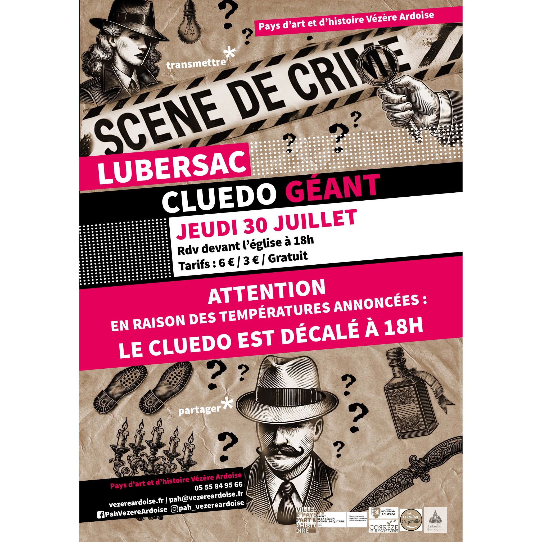 Cluedo géant à Lubersac