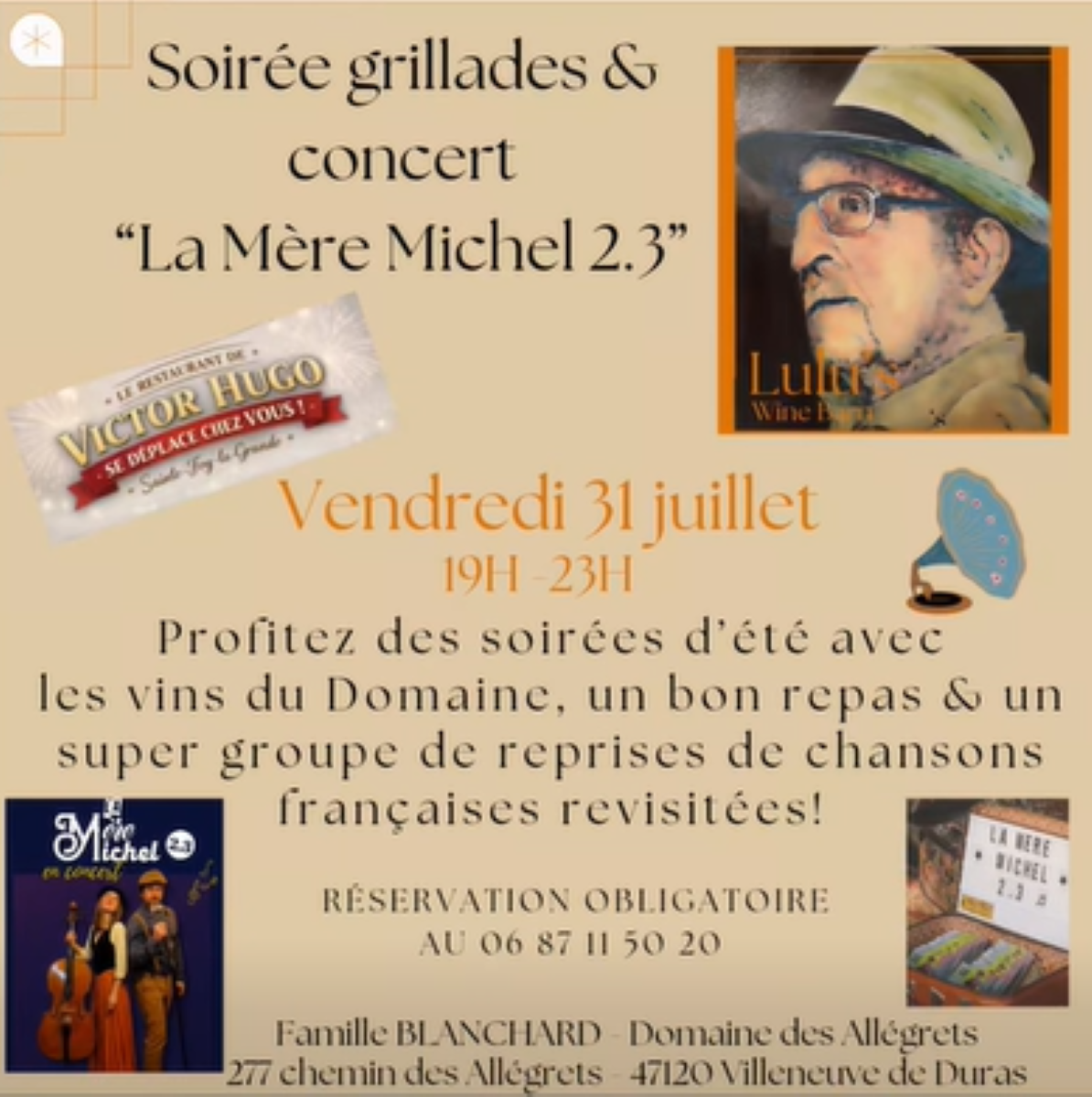 Soirée vins charcuterie et fromage au Domaine des Allégrets