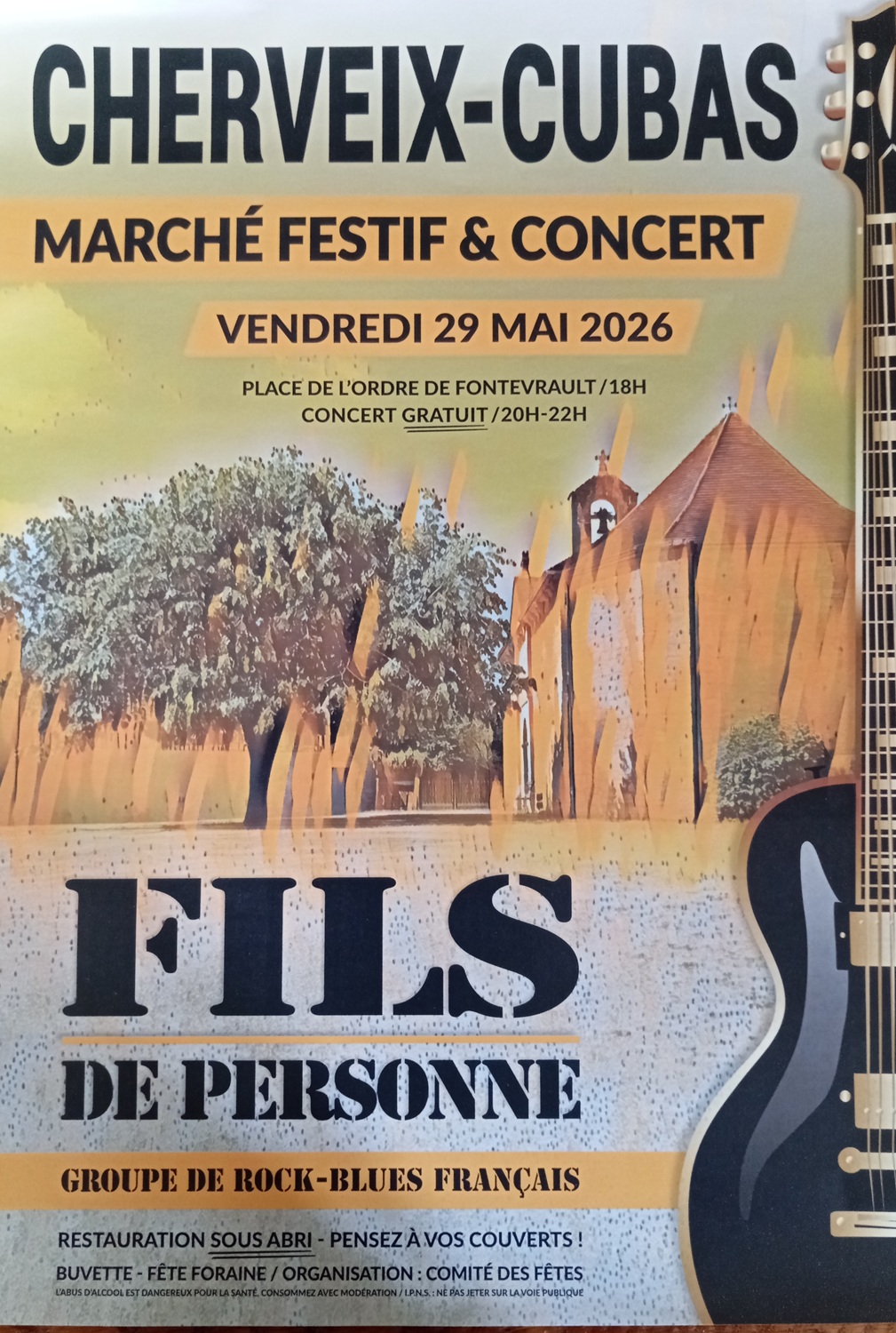 Marché festif & concert — visuel événement