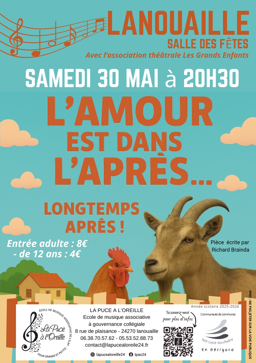 Théâtre - L'Amour est dans l'après... longtemps après ! — visuel événement