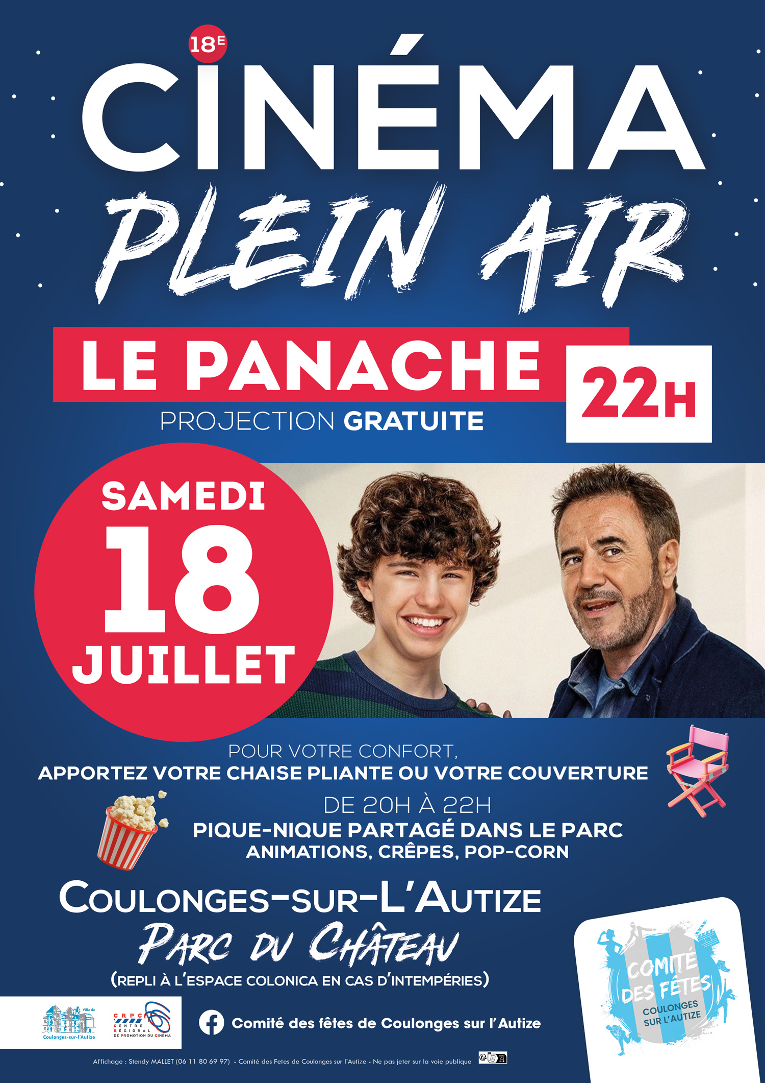 Cinéma plein air "Le panache" — visuel événement