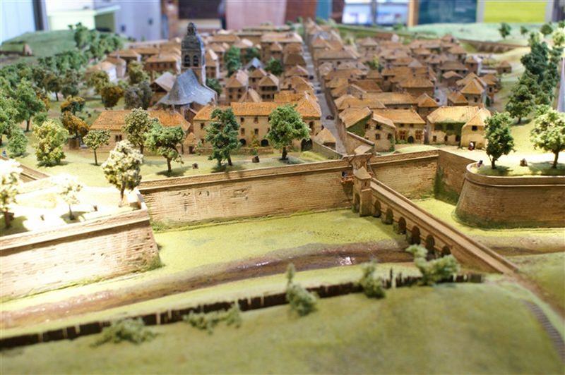 Maquette de la cité fortifiée de Navarrenx