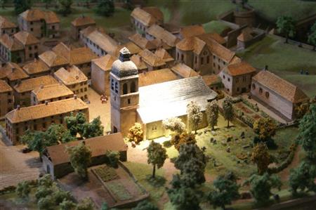 Maquette de la cité fortifiée de Navarrenx