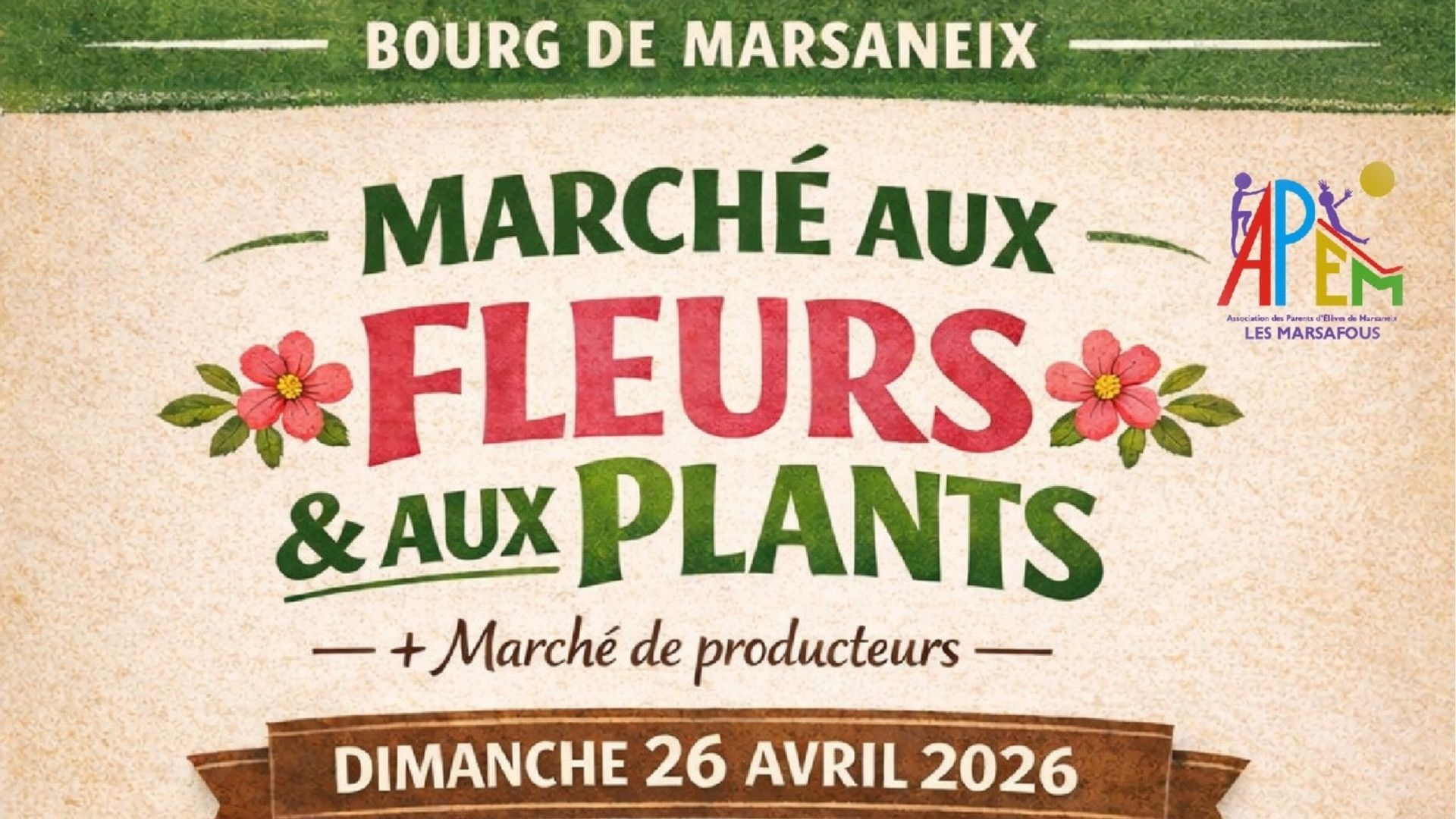 Marché aux fleurs et aux plants — visuel événement