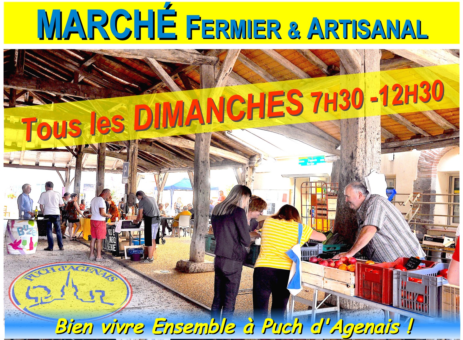 Marché traditionnel de Puch d'Agenais - photo 3