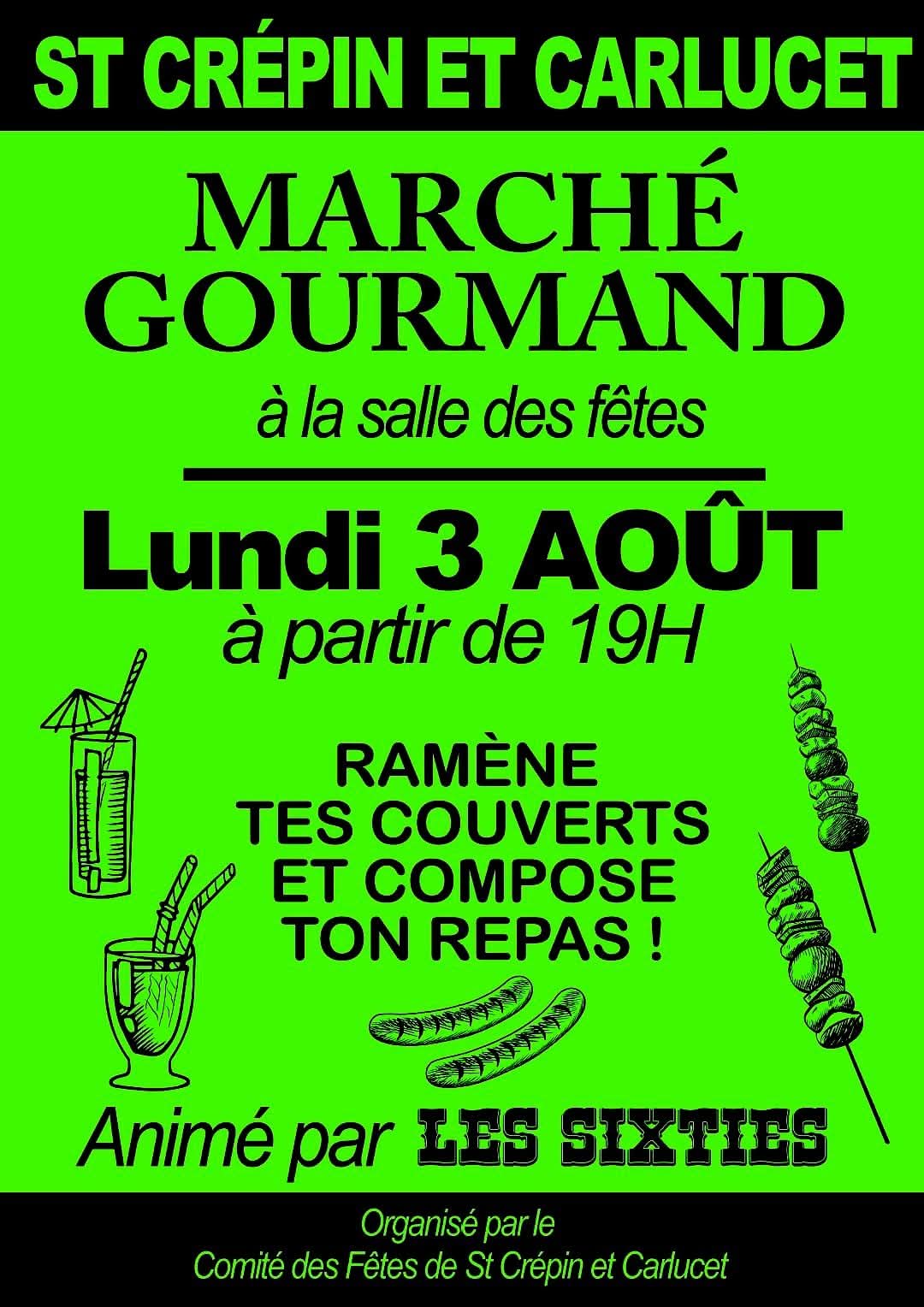 Marché gourmand de Saint-Crépin-et-Carlucet