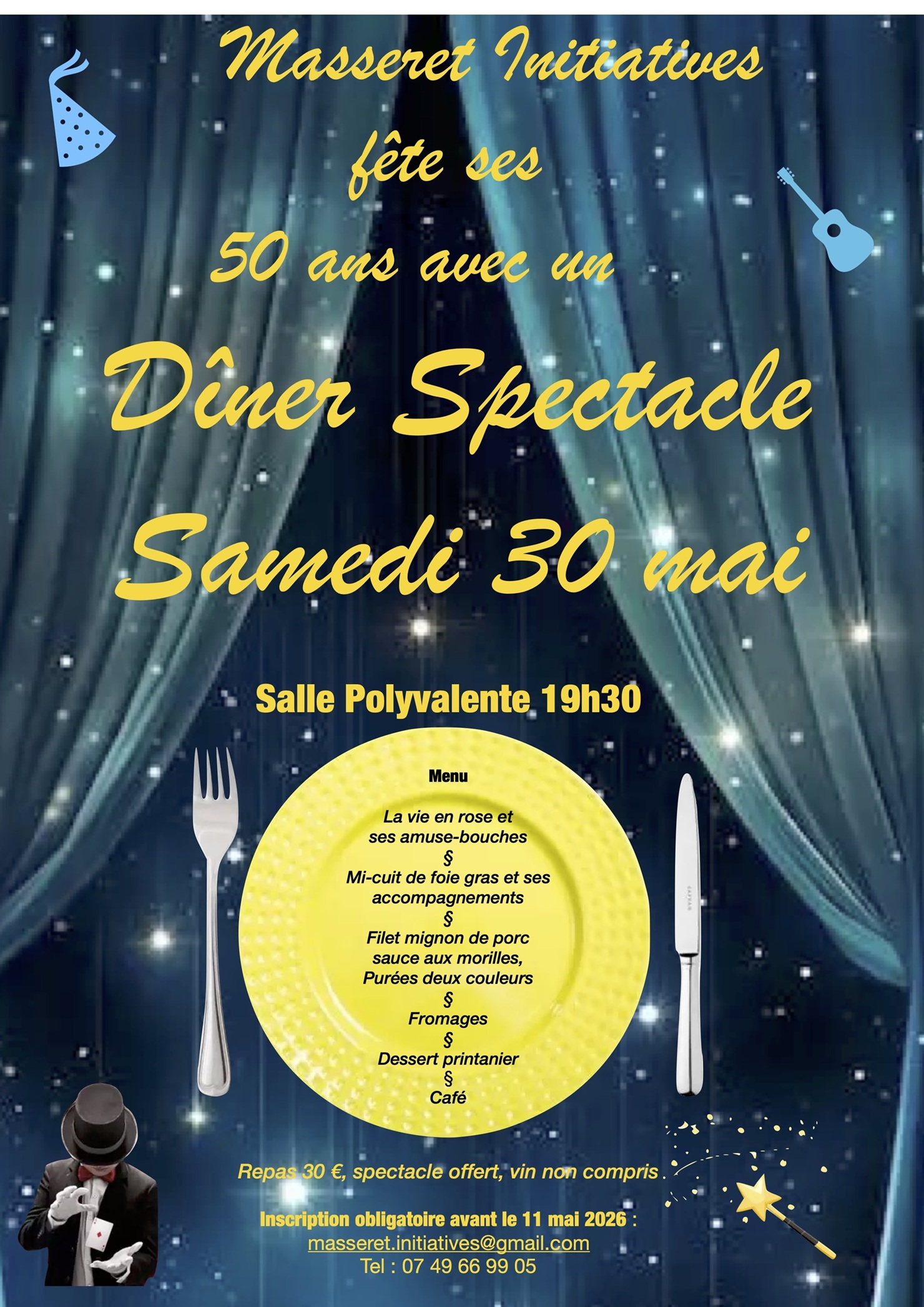 Dîner spectacle — visuel événement