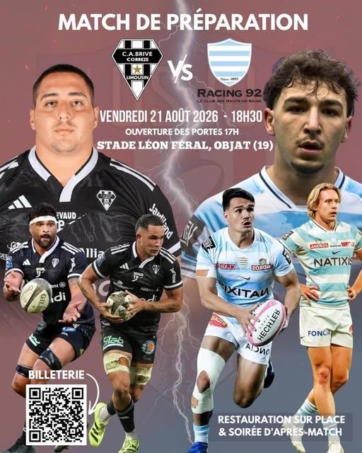 Match de rugby de préparation: CAB vs Racing 92