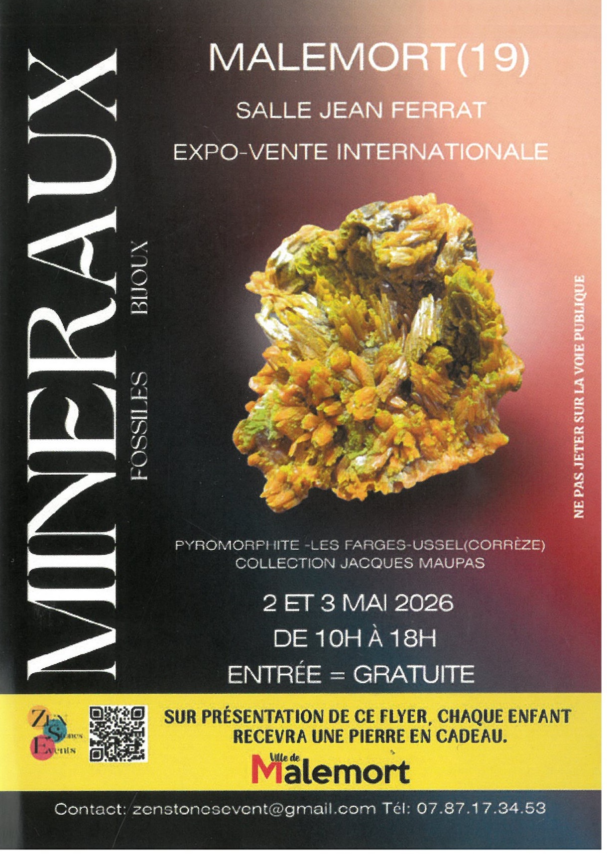 Salon des Minéraux, fossiles et bijoux - Expo-vente internationale — visuel événement