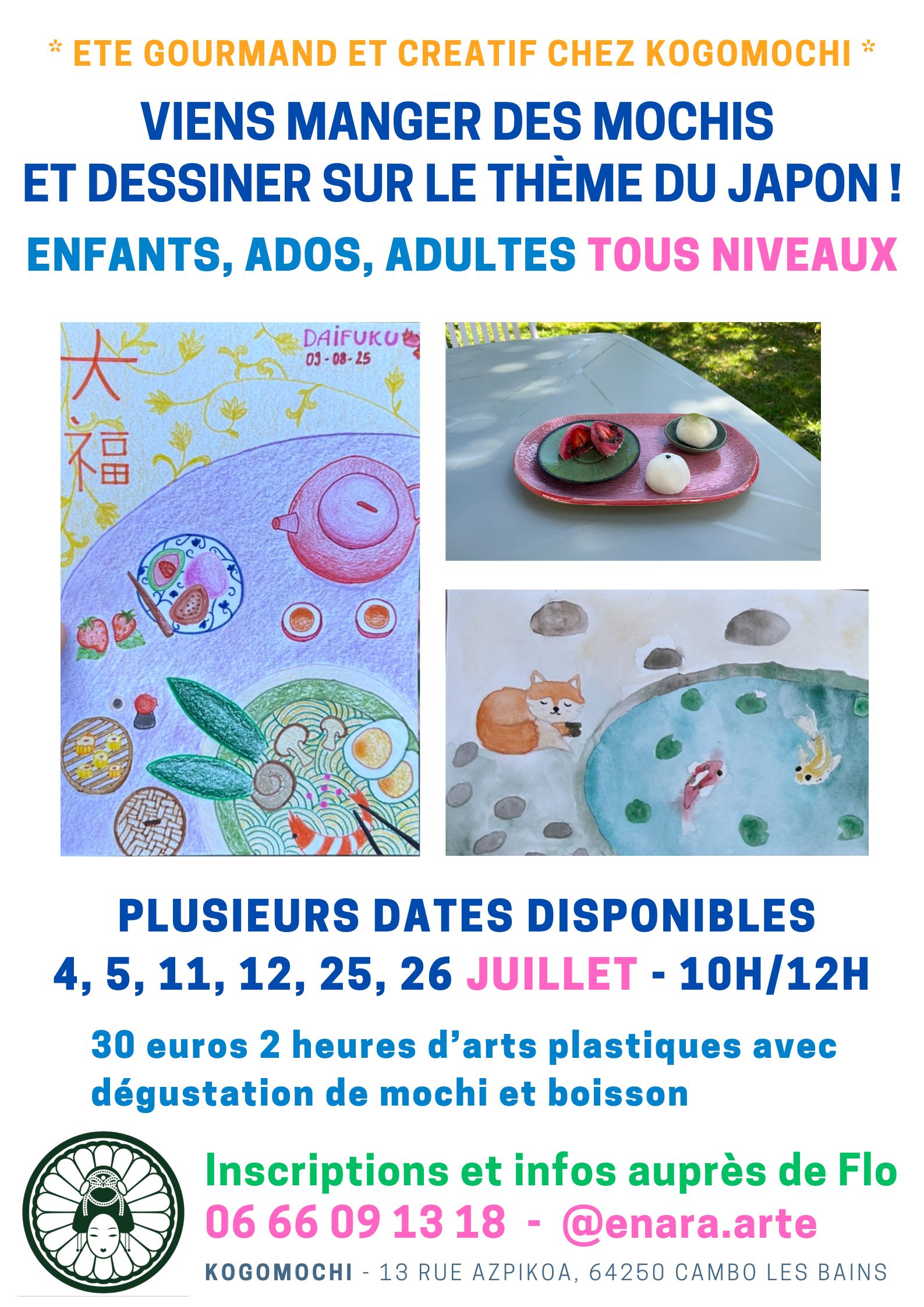 Atelier peinture et dégustation de mochis — visuel événement