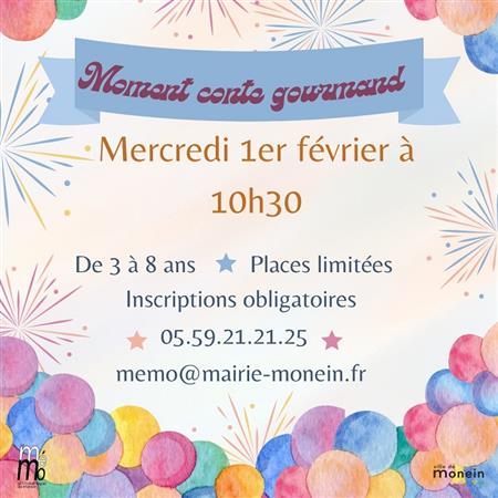 Moment conte gourmand Moment conte gourmand