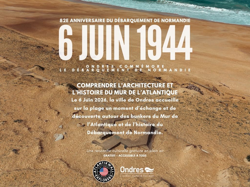 Découverte du mur de l'Atlantique à Ondres
