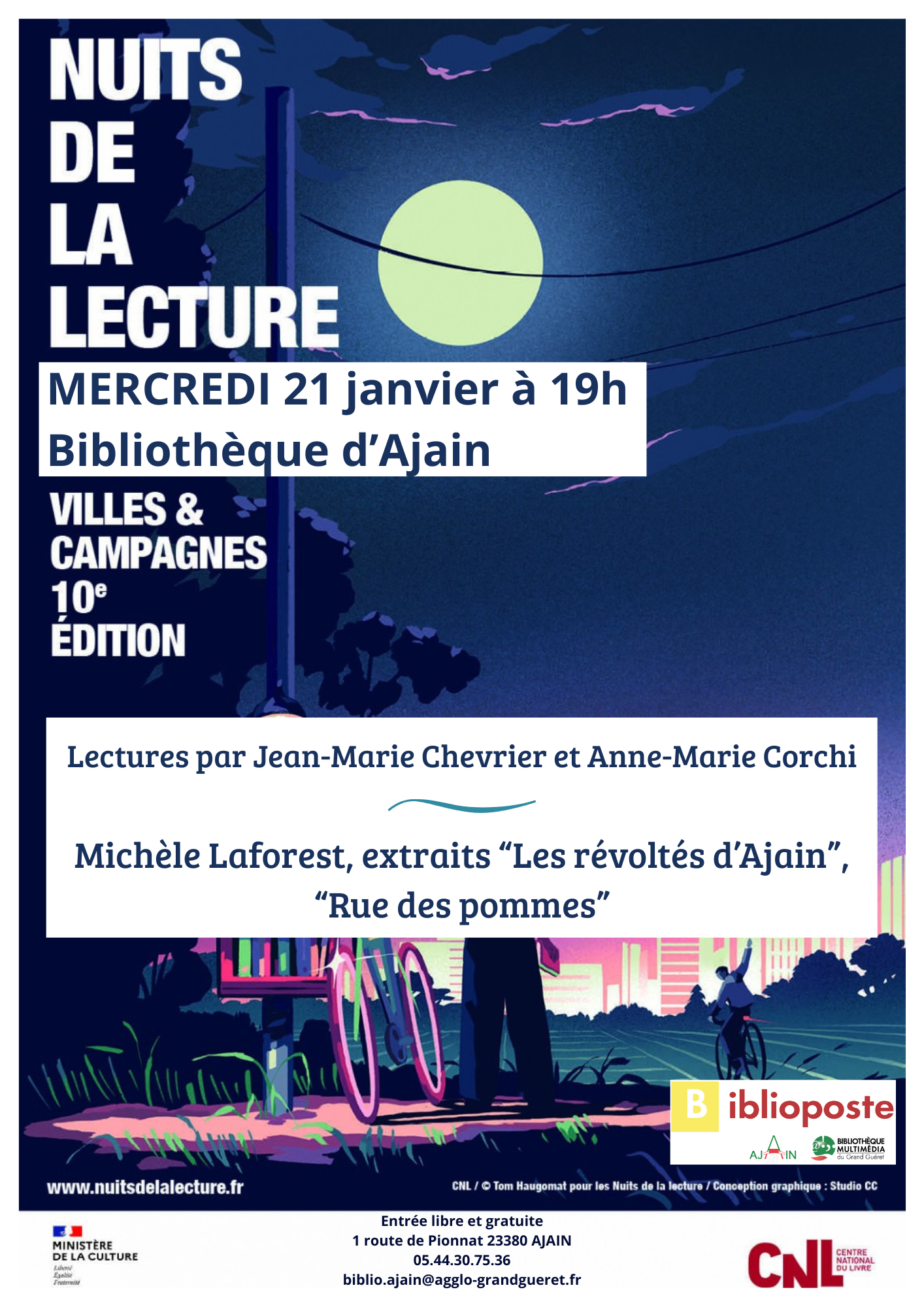 Les nuits de la lecture : "Les Patrimoines"