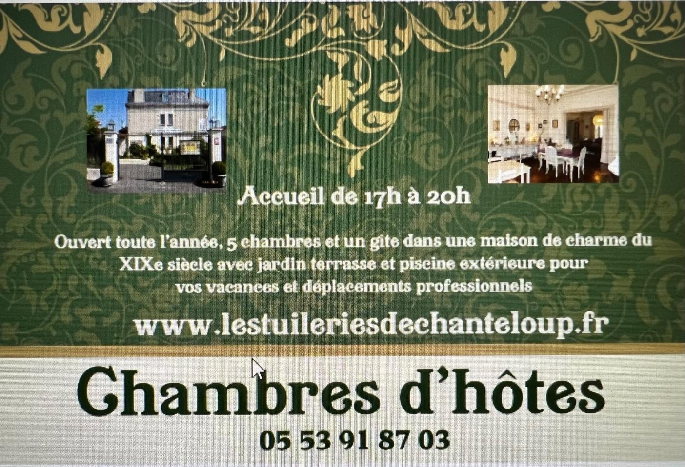 Chambres d'hôtes Les Tuileries de Chanteloup, La Roche-Chalais - photo 5