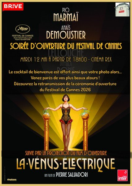 Cérémonie d'ouverture et projection du film d'ouverture de Cannes 2026 (Le Rex) — visuel événement