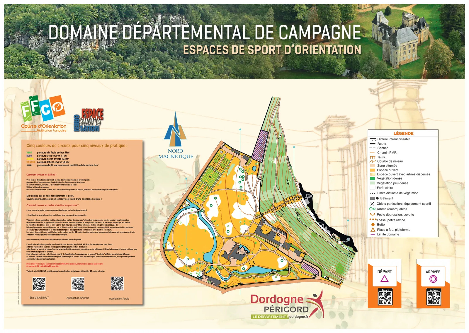 Circuit course d'orientation - parcours PMR, Campagne - photo 2