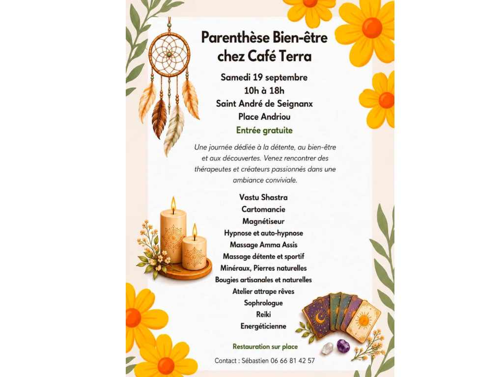 Parenthèse Bien-être chez Café Terra