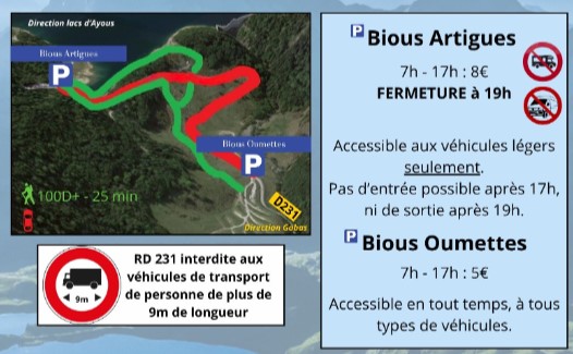 Parking de Bious-Artigues