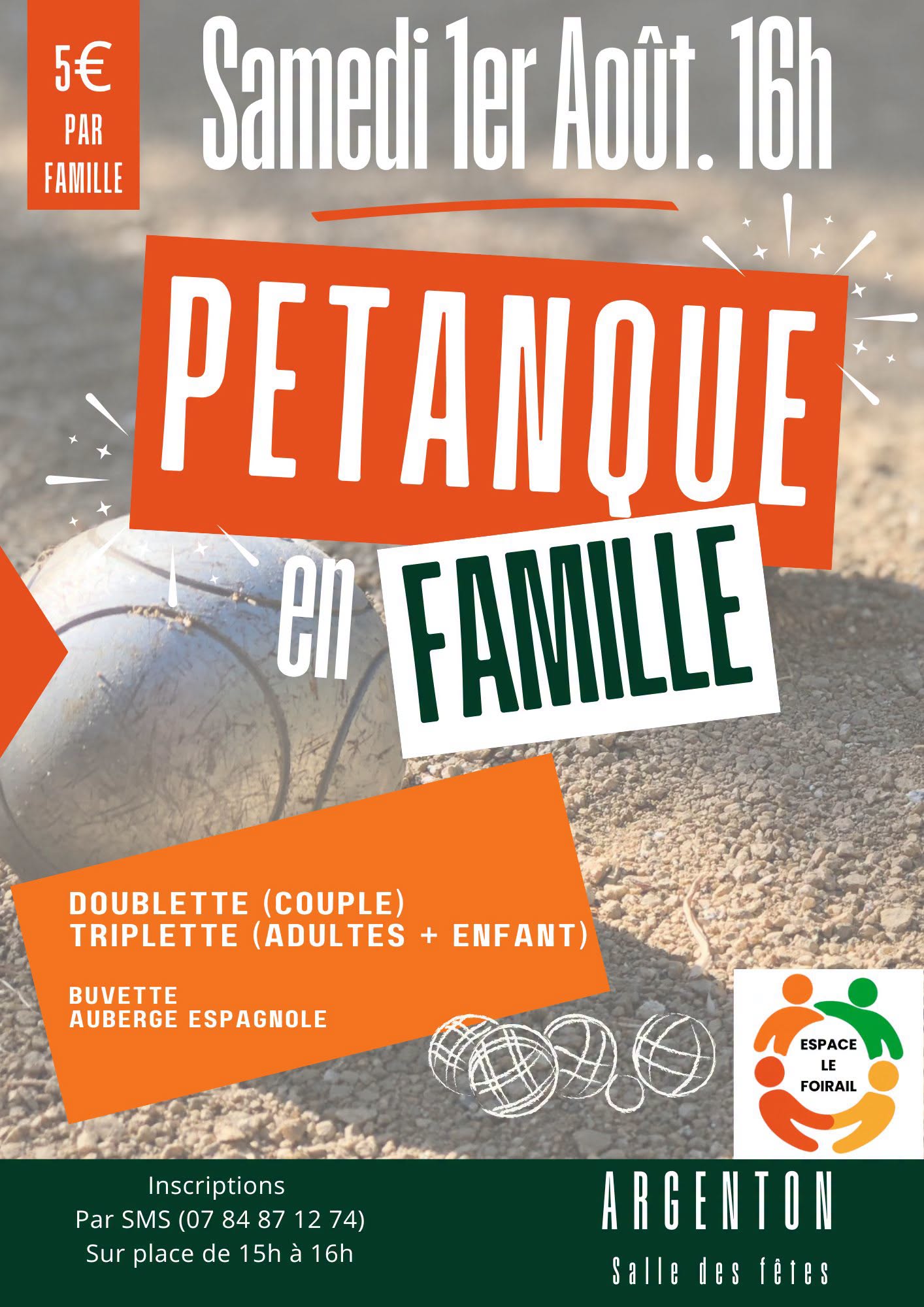Pétanque en famille
