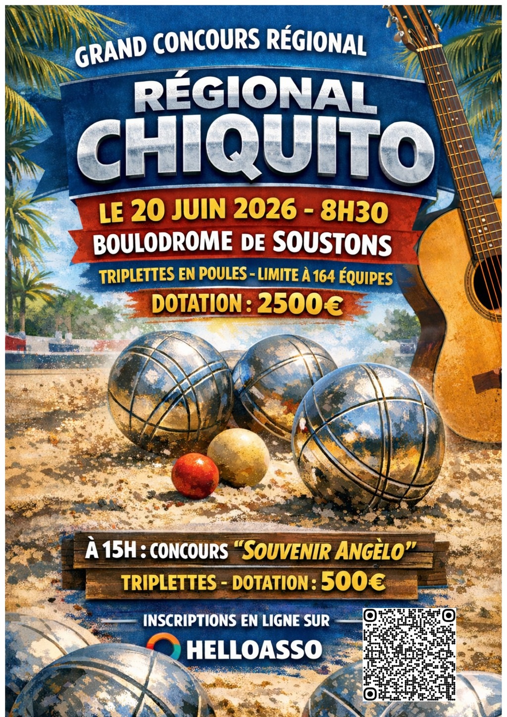 Grand concours régional Chiquito — visuel événement