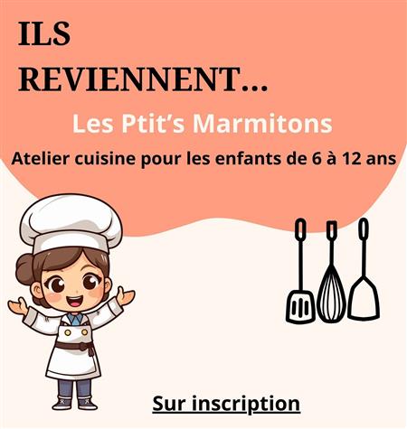 Atelier du Savoir-Partagé : cuisine des p'tits Marmitons