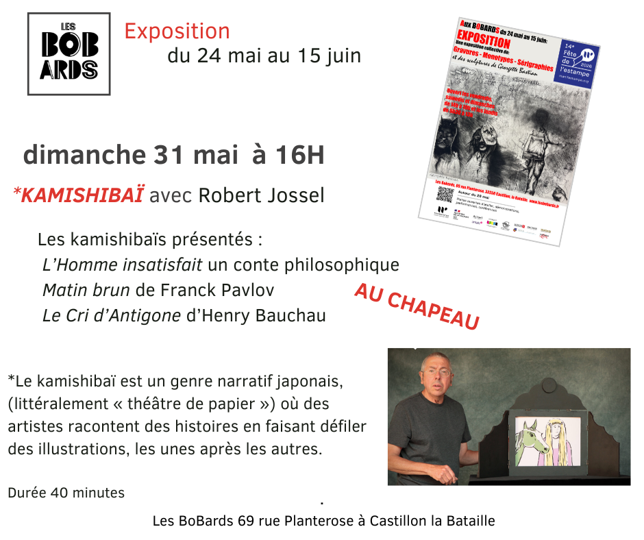 Kamishibaï de Robert Jossel — visuel événement