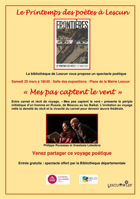 Les Lescunales : le printemps des poètes Les Lescunales : le printemps des poètes