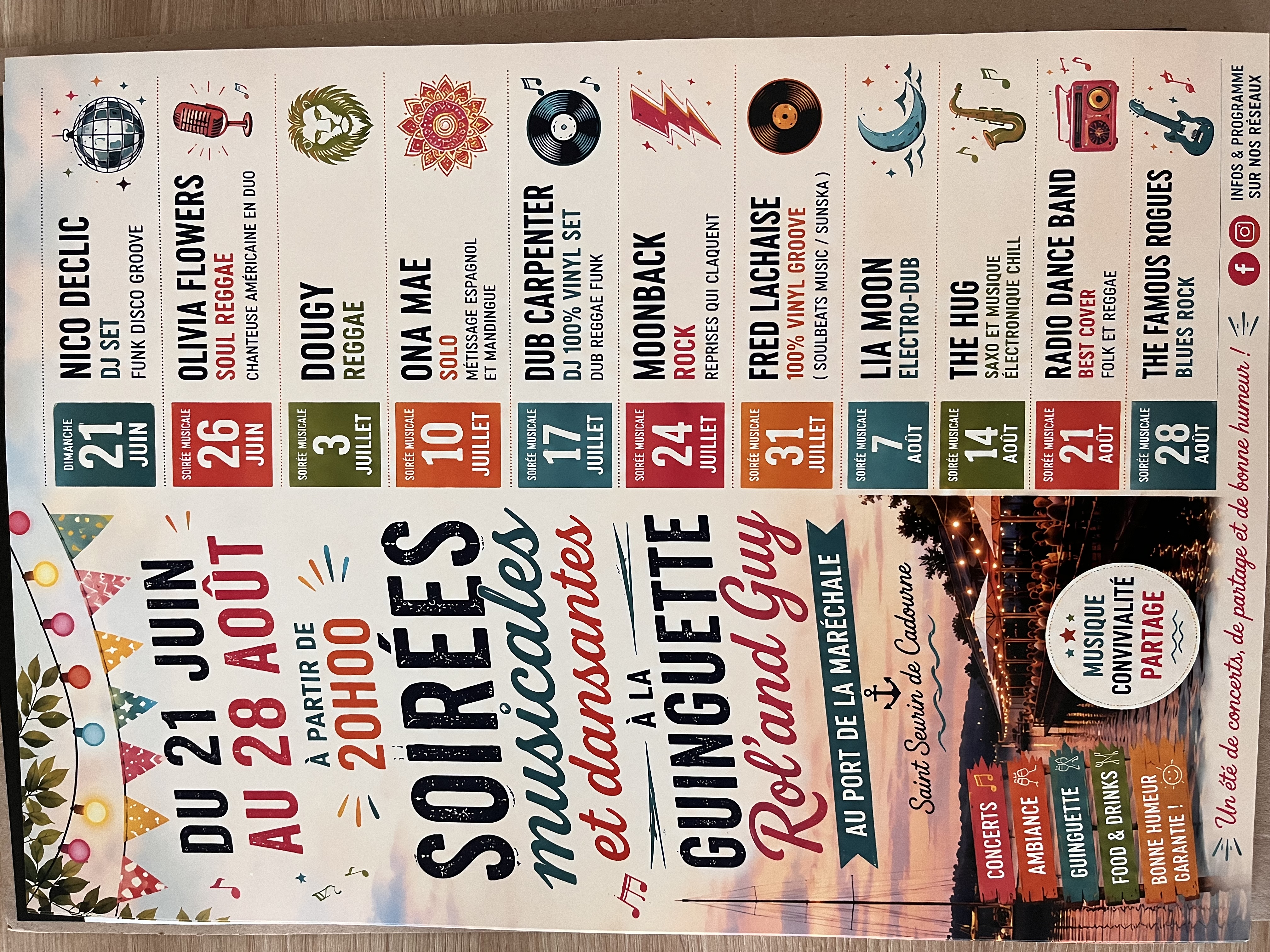 Soirées musicales et dansantes