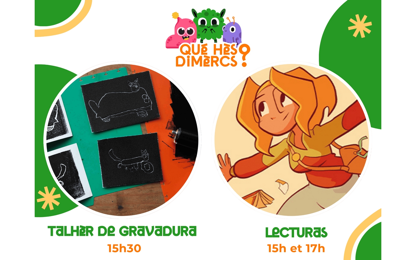 “Qué Hès Dimèrcs ? “ Partir en livre !