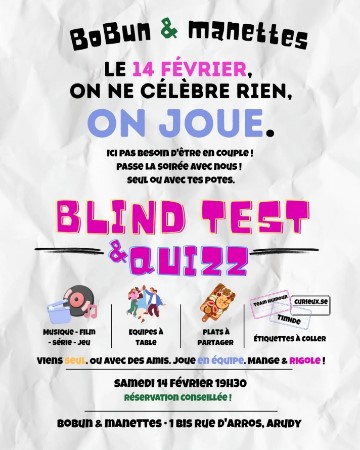 Blind test et Quiz