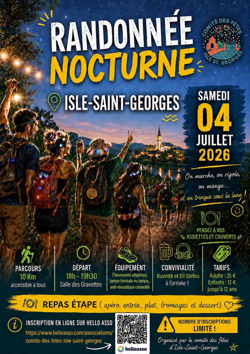 Randonnée  gourmande nocturne, Isle-Saint-Georges - photo 2