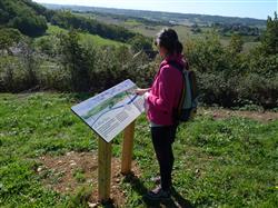 randonnée conchez-de-béarn vignoble table orientation