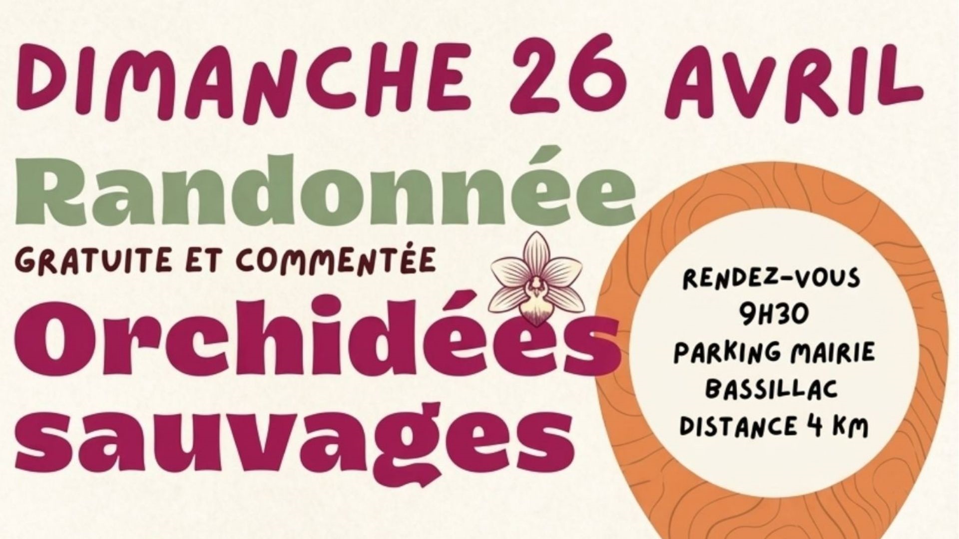 Randonnée Orchidées Sauvages — visuel événement