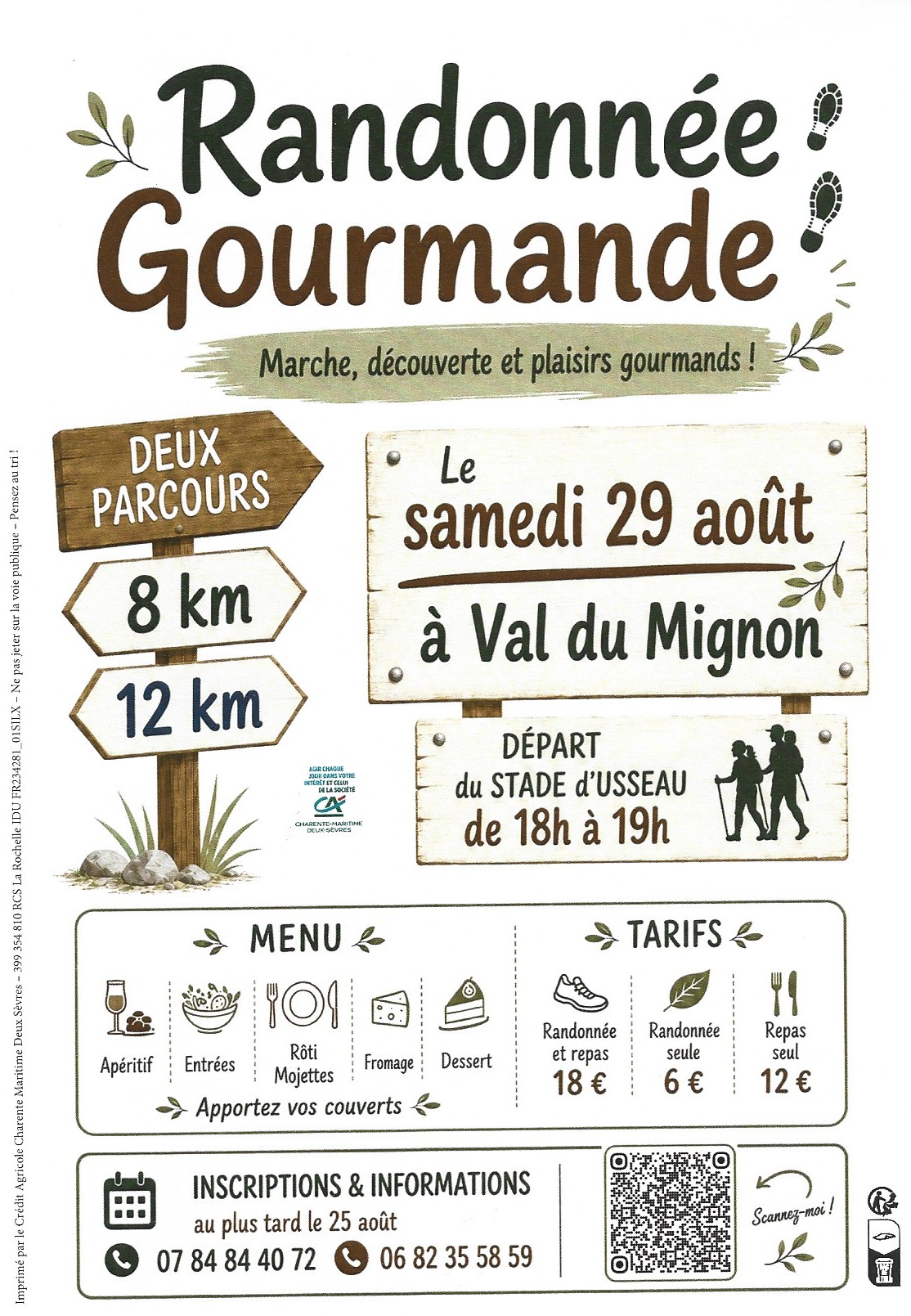 Randonnée gourmande à Val-du-Mignon - Usseau