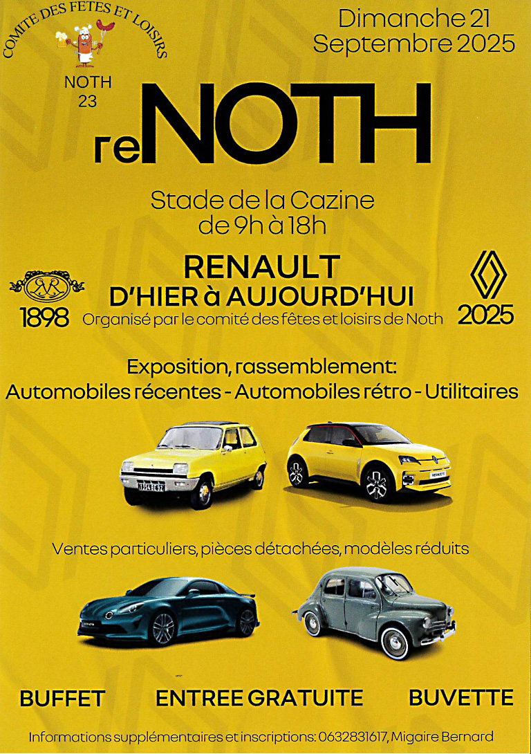 Renault d'hier à aujourd'hui — visuel événement