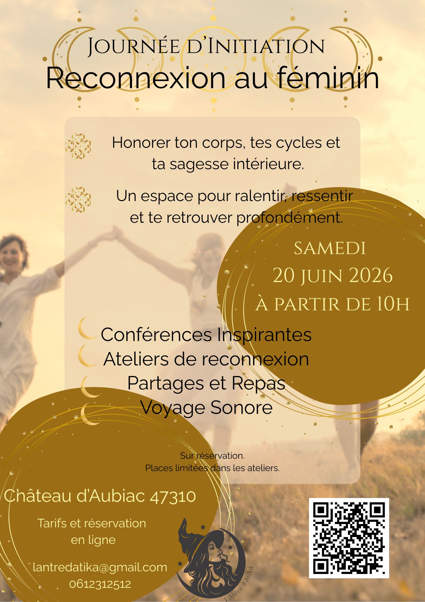 Journée d’Initiation Reconnexion au féminin — visuel événement